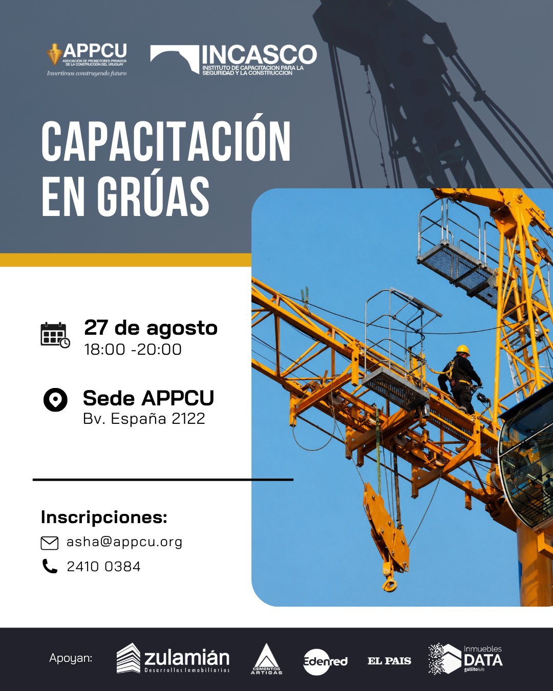 INCASCO: CAPACITACION GRUAS