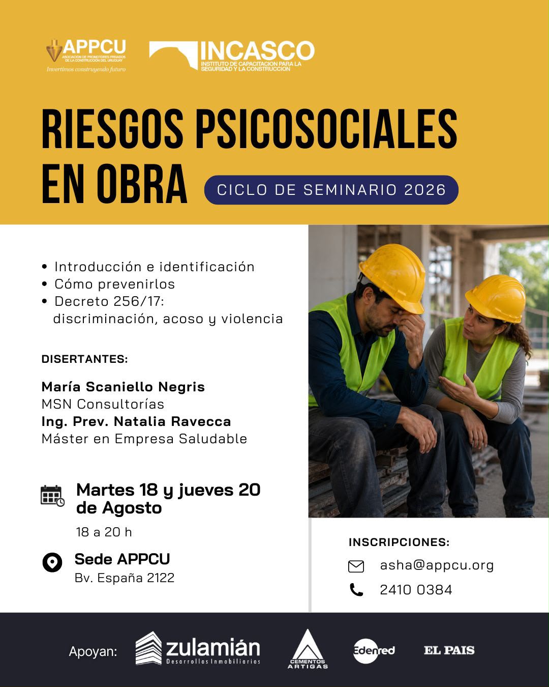 INCASCO - Riesgos Psicosociales en Obra